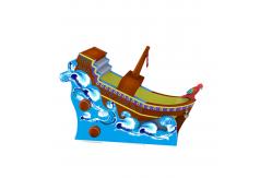 China Ocean Pirate Ship Commercial Inflatable Water Slide Rentals supplier