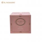 Custom Printed Luxury Pink Candle Gift Boxes Hard Cardboard Gift Box For Candles for sale