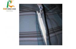 China Grey Pattern Long Mens Board Shorts , Mens Stretch Boardshorts Grid Pattern supplier