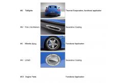 China Automotive PVD Chrome Coating Equipment , Car Plastic Trims PVD Vacuum Plating Machine supplier
