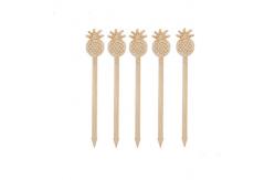 China 10cm Bamboo Bar Food Fruit Picks Swizzle Stir Sticks With Custom Design supplier