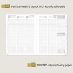 Custom 10.5''X8.5'' University Weekly Planner 2 Pages Per Week Agenda