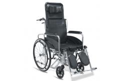 China Elevating Footrest Foldable Wheelchair With Commode Adjustable Armrests supplier