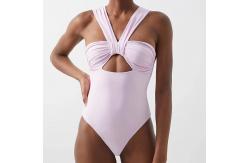 China Nylon / Spandex Full Length Ladies One Swimsuit For Beach supplier