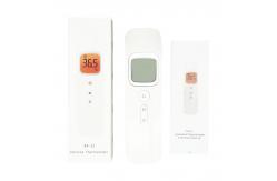 China 10C To 40C Digital Infrared Thermometer White LCD Forehead Thermometer supplier