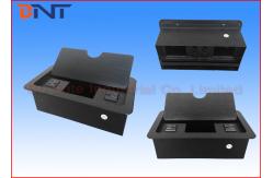 China Double Power Pulling Table Cable Cubby For Conference Desktop AV Solutions supplier
