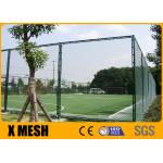 6m Height Soccer Filed Chain Link Mesh Fencing PVC Coated Chain Link Fence for sale