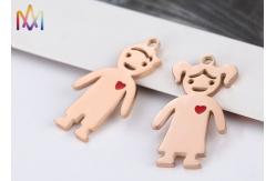 China OEM Steel Color Figure Shape Engraving Charm Pendant supplier