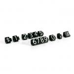 Triangular ABS Plastics Jewelry Retail Price Display Tags Large 10*7.5mm for sale