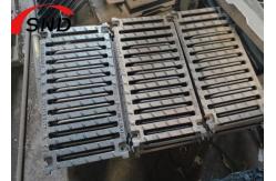 China Strip Opening Cast Iron Clark Drain Gully Grate 500*500mm With Spray Paint supplier