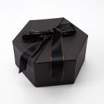 Hexagon Cardboard Magnetic Box Rigid Double Door Gift Box For Beverages for sale