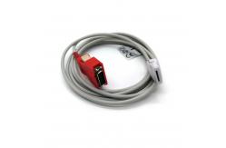 China Length 2.2m SPO2 Extension Cable For  Gray TPU Jacket Cable supplier