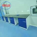 Rectangle Chemistry Lab Bench Laborratory Casework Cold Rolled Steel Frame for sale