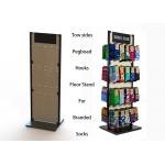 Customized MDF Branded Display Stands Wood Floor Stands For Socks for sale
