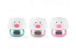 China LCD Display 50000h Kids Alarm Clock 450g Intelligent Pig design supplier