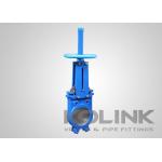 Ductile Iron Wafer Knife Gate Valve Resilient Seated Rising Stem 2 - 48 for sale