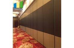 China Aluminum Profile Collapsible Folding Manual Movable Sliding Partition Walls For Hotel supplier