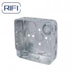 4*4 Square Galvanized double Gang Metal Electrical Box Junction Box for sale