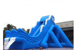 China Creative Large Inflatable Dry and Wet Slides With Quadruple Stitching supplier