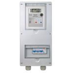 Single Position Three Phase Electricity Meter Box IP54 With Hinges , Lock And Key for sale