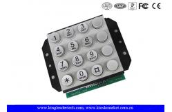 China Vending System Numeric Keypads 10 Pin With 16 Round Full Travel Keys supplier