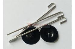 China 100pcs Pack Aluminum Solar Panel Bird Deterrent Clips WIth Self-Locking Washers supplier