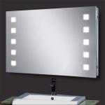 Dustproof LED Strip Bathroom Mirror Easy Installation with Touchable Screen