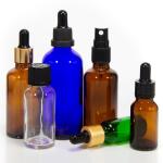 Customized Hot Stamping 2oz Glass Dropper Bottles With Plastic Lid