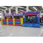 Commercial Cartoon Inflatable Obstacle Courses Digital Printing 10 X 4m Enviroment - Friendly for sale