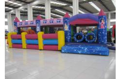 China Commercial Cartoon Inflatable Obstacle Courses Digital Printing 10 X 4m Enviroment - Friendly supplier