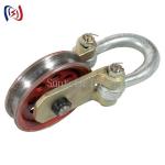 20KN Tower Erection Tools Steel Hoisting Tackle Pulley Block For Construction Line for sale