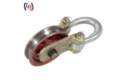 China 20KN Tower Erection Tools Steel Hoisting Tackle Pulley Block For Construction Line supplier