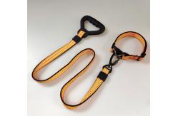 China Reflective Green Nylon Dog Collar Leash For Control Safety Training supplier