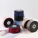 Korean version transparent ribbon, snow gauze, snow textile, silk ribbon, colorful ribbon, cloth strip, bouquet packaging, DIY gift material for sale