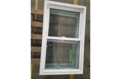 China Tempered Glass UPVC Double Hung Window House Replacement Windows supplier