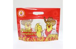 China Flexible Hot Roast BBQ Fried Chicken Duck Zipper Transparent Bag Plastic Stand Up supplier