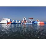 Durable Airtight Inflatable Floating Water Park , Inflatable Party Island