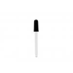 108mm Glass Pipette Essential Oil Dropper With Long Black Silicone Teat for sale