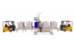 China Hydraulic 5L Barrel Liquid Filling And Capping Machine With 220V/50Hz Power Supply supplier