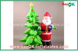 China Customzied Various Inflatable Santa Claus Cartoon Characters For Christmas supplier