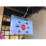 Android Advertising Transparent OLED Display Anti Vandal High Tempered Glass for sale