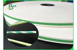 China FDA Environmental 60gsm 120gsm Printed Straw Paper Roll For Drinking straws supplier