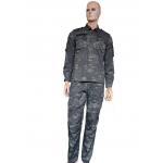Night Pattern Camo Tactical Training Suit With Plush Waterproof Breathable Military Clothing for sale