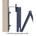 16 Feet Opening Folding Security Dock Door Gates , Steel Collapsible Security Gate