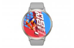 China Circle Shape AMOLED Display Smart Watch Heart Rate Sensor And Customizable Theme supplier