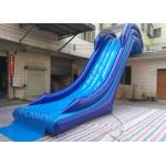 Commercial 0.9mm PVC Tarpaulin Inflatable Water Slides for sale