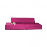 Durable Flexible Seating Velvet Fabric Configurable Play Couch Set