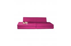 China Durable Flexible Seating Velvet Fabric Configurable Play Couch Set supplier