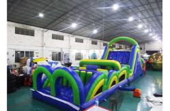 China Radical Run Extreme Inflatable Obstacle Challenges , Inflatable Slide Run supplier