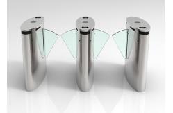 China Multi Lanes Flap Barrier Turnstile IP54 30 Person / Minute Passing Speed Retractable supplier